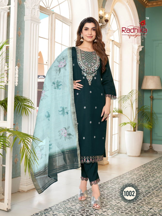 Kasturi Vol 1 By Radhika Embroidery Readymade Suits Catalog